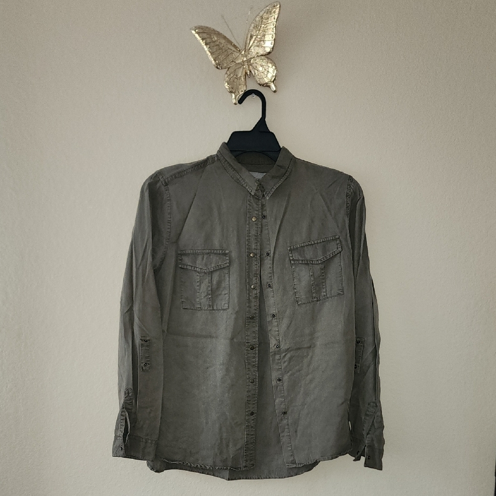 Women's Army Green Casual Shirt